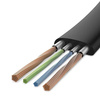 Krótki kabel USB - USB-C Quick Charge 3.0 | 30 cm | Transfer danych, Android Auto | UC-020-TPC