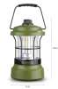 Lampka kempingowa LED w stylu retro z funkcją powerbanka | Płynna regulacja jasności i barwy | 3000mAh, 20-260lm, 5-120h, IPX6 | Zielona | MY-880