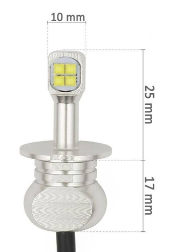 Komplet żarówek samochodowych LED H3 CREE 1800 lm 40W