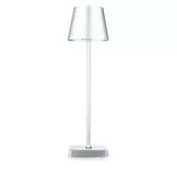 Lampka stołowa z wbudowanym akumulatorem | Dotykowa lampka nocna | HJA18-SILVER
