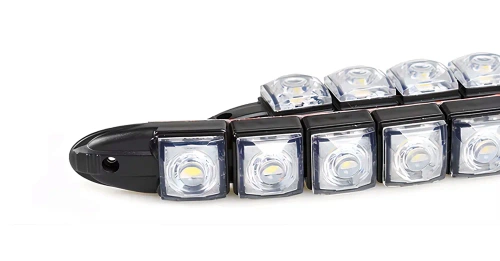 Światła do jazdy dziennej | Elastyczne lampy DRL z 12 diodami LED FLEX | DRL-006-1