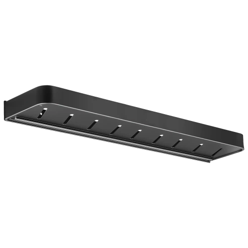 Półka łazienkowa nad umywalkę | dł. 60 cm | zasobnik pod prysznic | Czarna | BSU-L60CM-B