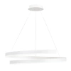 Nowoczesna lampa wisząca 60 cm | Spiralna lampa LED 80W | RLO-60CM-80W-W