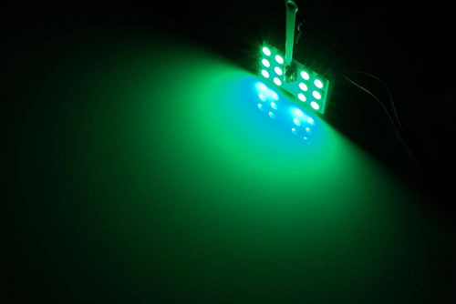 Zestaw paneli LED RGB | 2 panele LED 12 SMD 5050 RGB | Pilot do zdalnego sterowania kolorami | Adaptery C5W i W5W