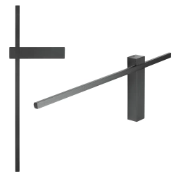 Nowoczesny kinkiet LED | 60cm 10W | Czarna lampa ścienna z aluminium | Lampa LED o barwie 4000K | YG-W003