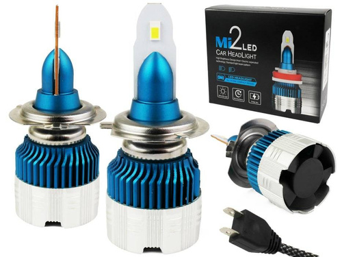 Zestaw żarówek LED H7 Mi2 FLIP CSP 56W