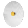 Okrągły kinkiet ⌀35 cm | Nowoczesny kinkiet z ryflowanym kloszem | WLB-D350