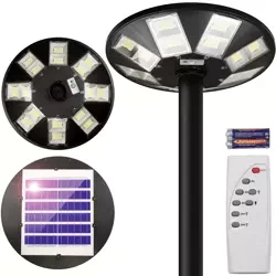 Uliczna latarnia, lampa solarna LED UFO | 1000W, 12Ah, IP65, 672 LED SMD5730 | duży panel słoneczny 6V/15W | Pilot | LDT-B840