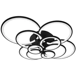 Wieloczęściowa Nowoczesna lampa wisząca | LED | Czarna | RLG-C180W-B