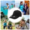 Czapka solarna z wiatrakiem | Czapka z daszkiem z wbudowanym wiatraczkiem | Czapka chłodząca | SFH-8934-BLACK