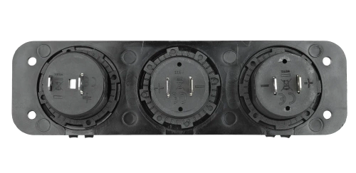 Panel 3w1 samochodowy 12V 24V | Panel sterowania z przełącznikami 12V | Rozdzielacz gniazda zapalniczki USB | Woltomierz 