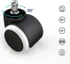 Uniwersalne kółka do fotela biurowego | Zestaw 5 kółek do mebli | Kółka do krzesła obrotowego | WXL-D50MM-5PCS