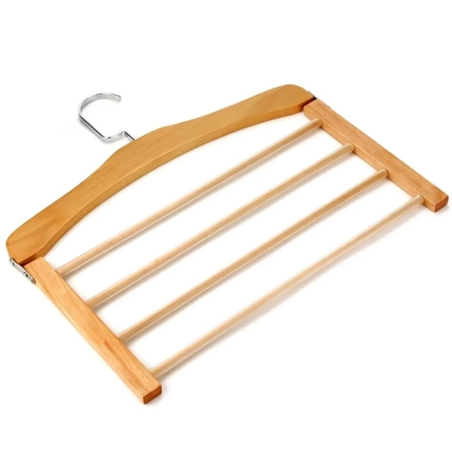 Wieszak ubraniowy | Obrotowy wieszak na spodnie | S-8101-WOOD