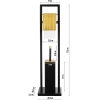Zestaw łazienkowy 2 w 1 | Szczotka do WC z uchwytem na papier toaletowy | Stojak na papier | GY-TB018-BLACK