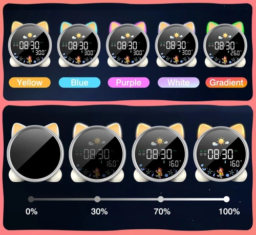 Budzik z lampką LED | Zegarek z timerem | SG-7-W