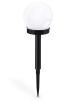 Ogrodowa lampa solarna biała kula | wbijana, gruntowa | 10cm | YNG-105-WC