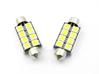 Żarówka samochodowa LED C5W 8 SMD 5050 CAN BUS