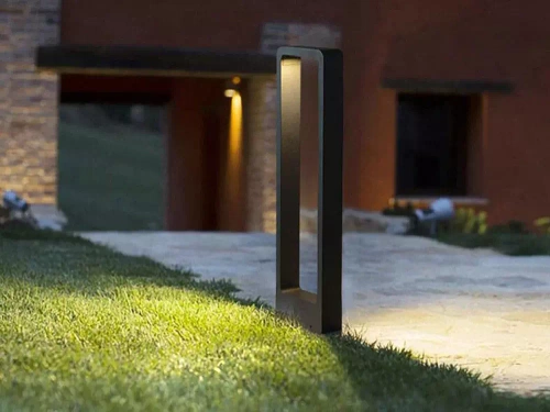 Nowoczesna lampa ogrodowa stojąca, słupek LED | Aluminium 60cm, IP54, 10W=1200lm | LLM-60CM