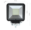 Kwadratowa lampa robocza 168W | panel LED z 56 diodami | IP65 | WL10168W