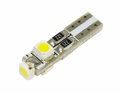 Żarówka samochodowa LED W2W W1,2W T5 R5 3 SMD 1210