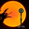 Nastrojowa lampka projekcyjna LED imitująca zachód słońca, 7 kolorowych wkładów | DQ-60