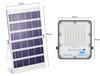 Zestaw Naświetlacz LED 50W + Panel solarny 6V/6W z pilotem | 1500lm, 3000mAh, IP66