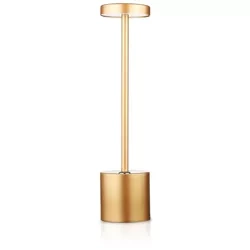 34 cm Lampa stołowa z wbudowanym akumulatorem | Lampa nocna z trzema barwami świecenia | Nastrojowa lampka do hotelu, restauracji | HJA28-ROSEGOLD-2