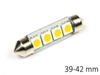 Żarówka samochodowa LED C5W 4 SMD 5050 CIEPŁA