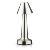 Dotykowa lampka nocna z regulowaną barwą światła | Lampka USB | HJA12-SILVER| Bezprzewodowa lampka stołowa