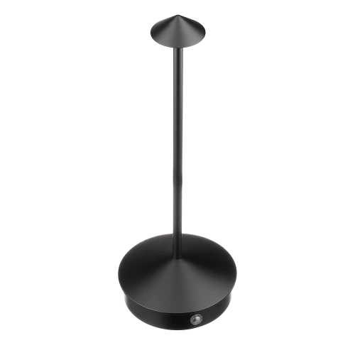 Lampa stołowa z wbudowanym akumulatorem | Lampa nocna z trzema barwami świecenia | Nastrojowa lampka do hotelu, restauracji | HJA32-BLACK