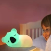 Silikonowa lampka nocna LED Koala | Przenośna lampka dziecięca 9 kolorów światła | JL-708
