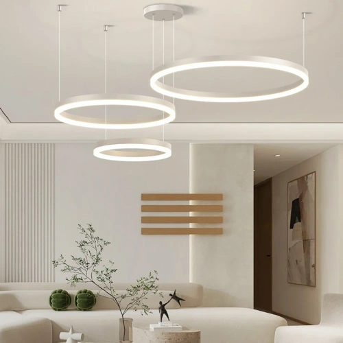 Wieloczęściowa Nowoczesna lampa wisząca | LED | Biała | RLK-C03-136W-W
