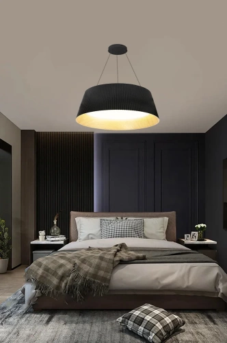 Nowoczesna lampa wisząca LED | Żyrandol z 1 punketm świetlnym | CDL-461-BLACK