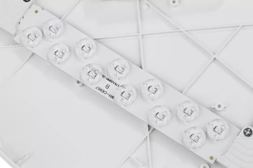 Czarny, okrągły plafon LED 24W | Niemrugający CCD panel natynkowy | RLB-C30W-B