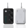 Antyprzepięciowa listwa zasilająca 2M | 3 gniazda 230V i 6 gniazd USB 5V | przedłużacz 2M | CX-U613