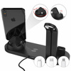 Stacja dokująca QI do Apple iPhone Airpods Watch | ładowarka bezprzewodowa 15W | 3 wtyczki - USB-C / Lightning / Micro USB | WD-02