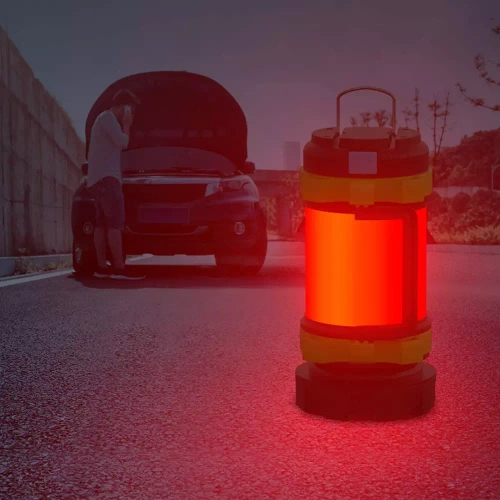 Wielofunkcyjna lampka kempingowa LED, latarka turystyczna z funkcją powerbanka | Czerwone światło | 6 trybów świecenia, 800lm, 3700mAh, do 20h pracy, IPX4 | HC-260