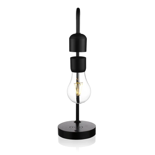 Lewitująca lampka magnetyczna | Lampka LED z ładowarką indukcyjną | Lampka nocna | HX-S007S1-BLACK