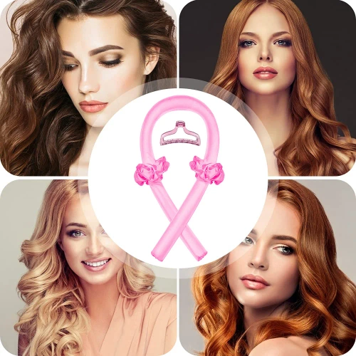 Wałek bez użycia ciepła | Wałek do kręcenia włosów | Zestaw do robienia fal | SD-13-PINK