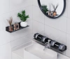 Czarna pólka pod prysznic 60cm | Półka wisząca | BDS-L60CM-B| Metalowa półka łazienkowa