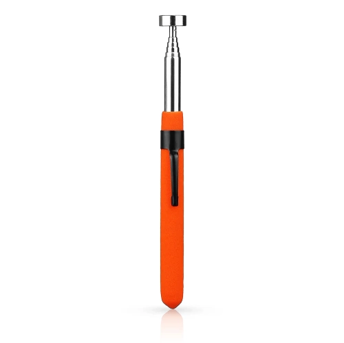 Teleskopowy chwytak magnetyczny | Regulowany chwytak z klipsem | Rączka z magnesem | XLB-8lb-Orange