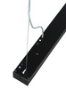 Liniowa lampa wisząca 120 cm | Biurowy, czarny moduł LED 20W | Szerokość lampy 5 cm 