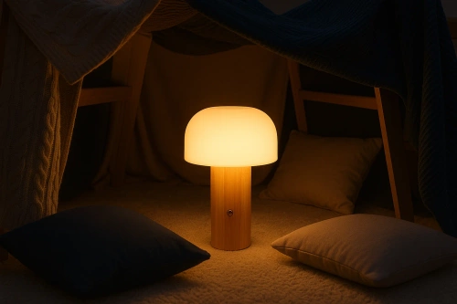 Dotykowa lampka stołowa LED z akumulatorem | Stylowa lampka nocna z regulacją barwy oraz mocy świecenia | YG-VM40A