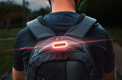 Tylna lampka rowerowa USB LED COB | Mocne czerwone światło | Wodoodporna IPX8 |  BK-L400