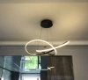 Nowoczesna lampa wisząca | LED | Czarna | RLA-48W-B