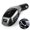 Bluetooth | Transmiter samochodowy FM z wyświetlaczem LED | Ładowarka USB | Zestaw głośnomówiący | X5