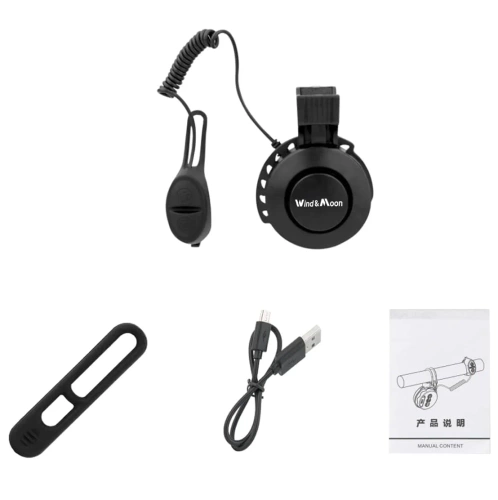 Elektryczny dzwonek rowerowy USB 120 dB | Dzwonek z wbudowanym akumulatorem | 4 tryby dźwiekowe | TWB-105  