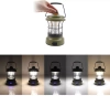 Lampka kempingowa LED w stylu retro z funkcją powerbanka | Płynna regulacja jasności i barwy | 3000mAh, 20-260lm, 5-120h, IPX6 | Biała | MY-880