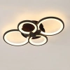 Nowoczesna lampa sufitowa | Plafon LED | Czarna | RLC-C48W-B