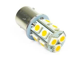WW Żarówka samochodowa LED BA15S 13 SMD 5050 Biała ciepła
